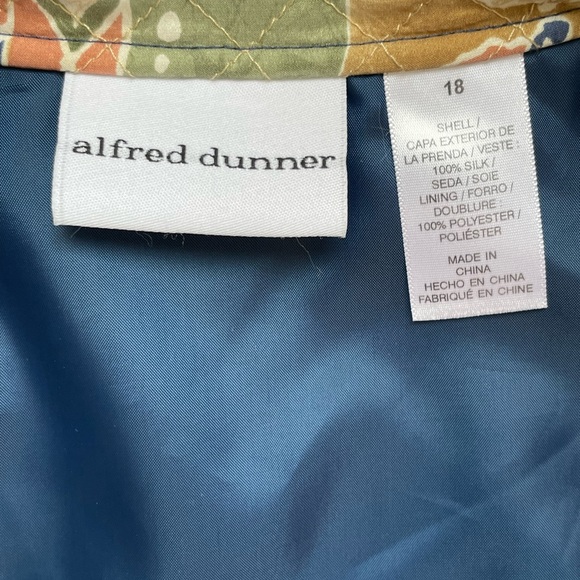 Alfred Dunner size 18 multicolored silk jacket - Picture 8 of 10